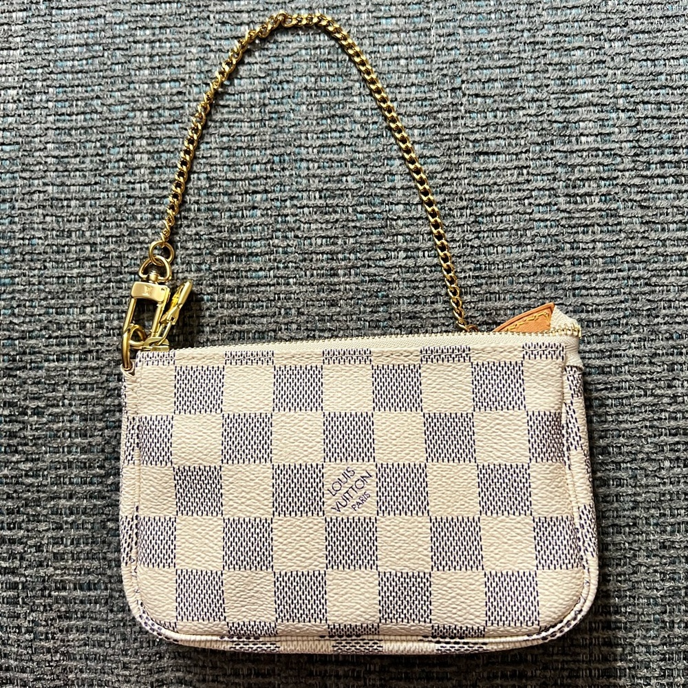 Louis Vuitton Mini Pochette in Damier Azur